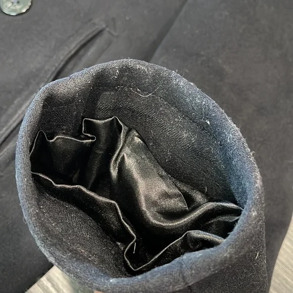 VINTAGE U.S. NAVY 100% WOOL CORDUROY INSIDE POCKETS PEACOT TAGGED SIZE 38 - Picture 7 of 13